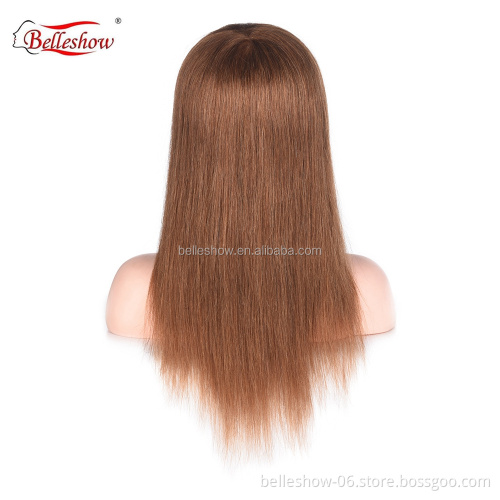 Hot sell wholesale 100% human hair natural  cuticle aligned human hair wig model cheap nature color  wig modle